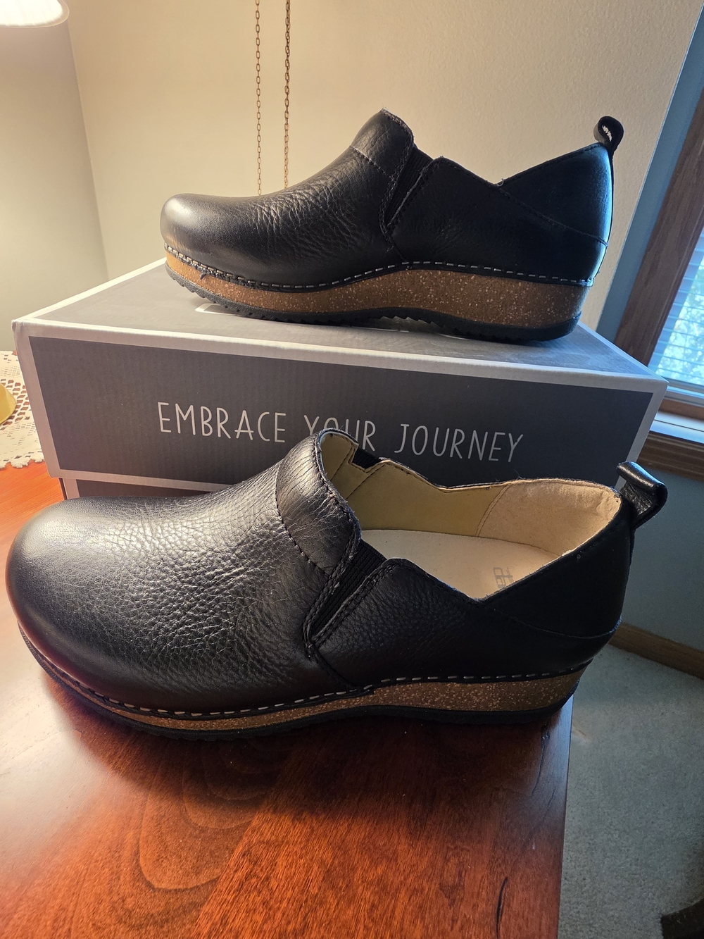 Dansko Meara Clogs In Black Leather